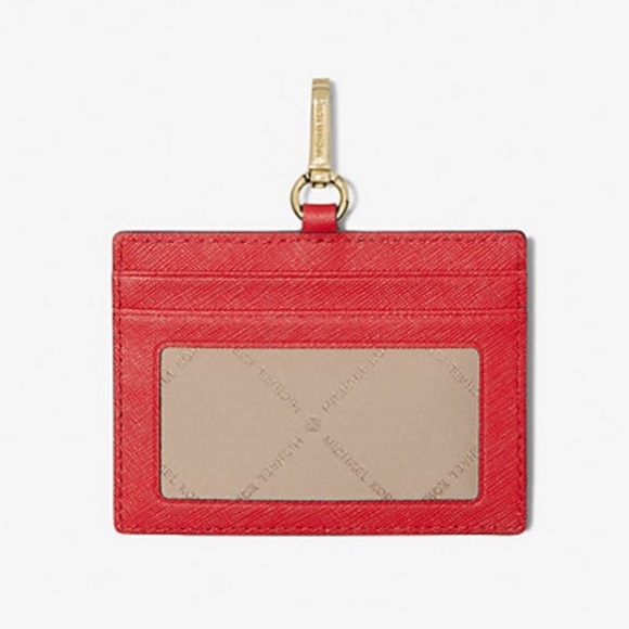 *NEW* Michael Kors JET SET TRAVEL Saffiano Leather Card Holder with Lanyard - Picture 12 of 15